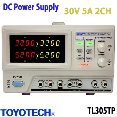 [TOYOTECH TL305TP] 2CH,30V/5A,150W,DC Power Supply,도요테크,전원공급기