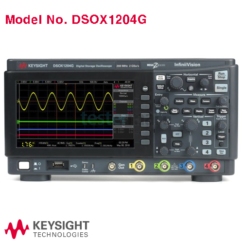 [KEYSIGHT DSOX1204G] 70/100/200MHz, 4채널, 파형발생기 기능, 디지털오실로스코프