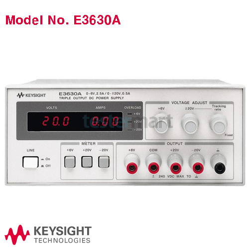 [KEYSIGHT E3630A] 6V/2.5A x 1채널, 20V/0.5A x 1채널, -20V/0.5A x 1채널, 35W, DC전원공급기