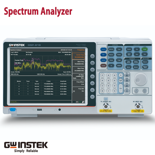 [GWINSTEK GSP-818] 9kHz~1.8GHz 스펙트럼 분석기, Spectrum Analyzer