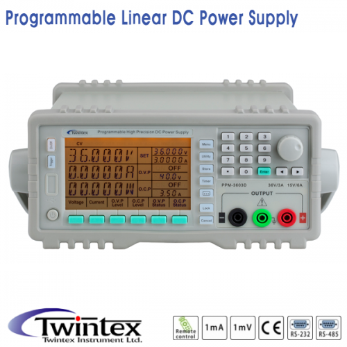 [TWINTEX PPM-3003] 30V/3A, 90W, 프로그래머블 DC전원공급기