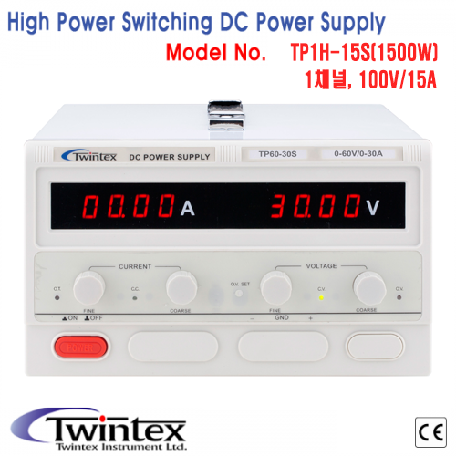 [TWINTEX TP1H-15S] 100V/15A, 1500W, DC전원공급기