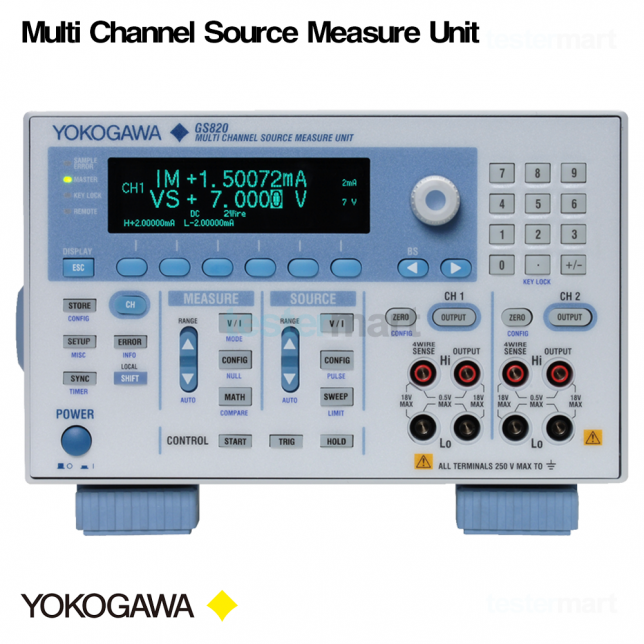 [YOKOGAWA GS820] 765601, Multi Channel Source Measure Unit, DC소스, 신호발생기
