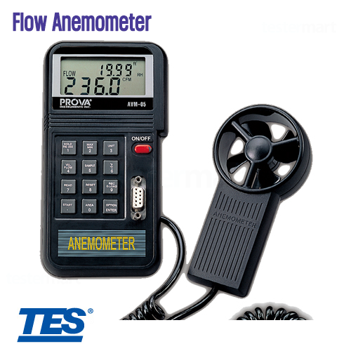 [TES] AVM-05, Flow Anemometer, 풍량 풍속계