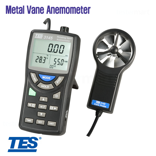 [TES] TES-3145, Metal Vane Anemometer, 풍량 풍속계