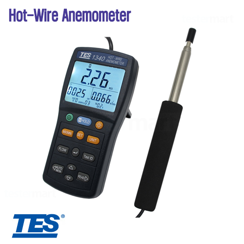 [TES] TES-1340, Hot-Wire Anemometer, 열선식 풍량 풍속계