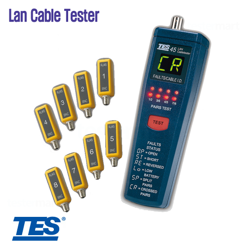 [TES] TES-45A, Lan Cable Tester, 랜케이블테스터