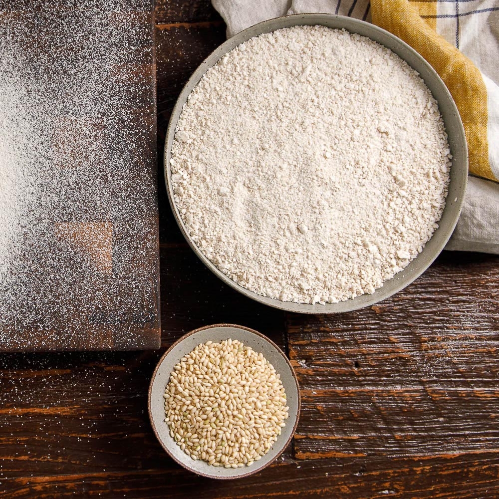싸리재 유기농 습식 쌀가루 [현미 찹쌀가루 1kg]