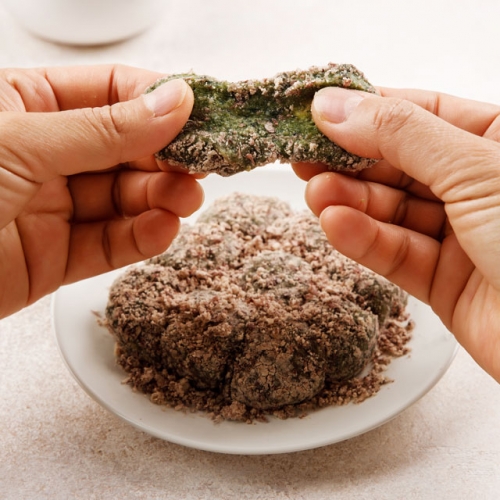 국산 팥고물 [ 현미찹쌀 수리취 인절미 200g] 아침대용식 말랑한 찰떡