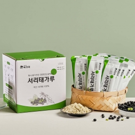 부드러운 검은 콩가루 [ 서리태가루(간편한 스틱포장) 25g 30봉지] 국산 검정콩