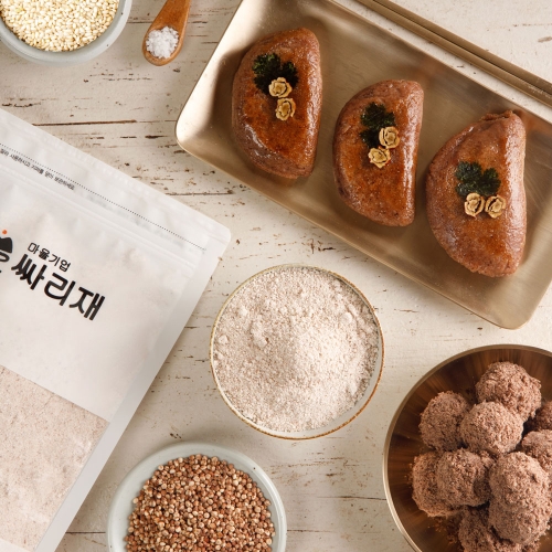 싸리재 수수팥떡만들기 [ 싸리재 수수떡가루(습식) 500g] 생일떡 부꾸미 경단