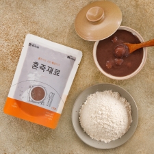 싸리재 국산 [팥죽 만들기 2인 세트 (팥물+쌀가루)] 동지 간편 밀키트 건강죽