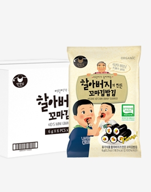 유기농 할아버지가 만든 꼬마김밥김6g x 6봉 1Box (28입)