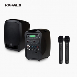 KANALS 카날스 AT-310N 이동식 앰프 스피커 2채널 무선마이크세트 충전식 휴대용 앰프 900MHz