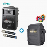 [전용가방포함] MIPRO 미프로 MA-505D 충전식 이동형 2채널 블루투스 앰프스피커 버스킹용 강의용 145W출력
