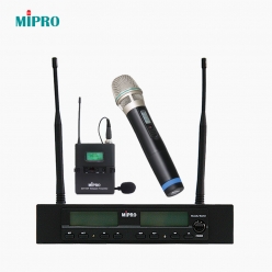 MIPRO 미프로 ACT-424DM 2채널 무선 핸드+핀마이크 벨트팩 세트 무선핸드마이크 무선핀마이크 900MHz