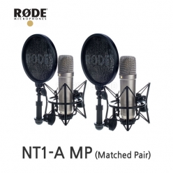 RODE NT1-A-MP 로데 스튜디오 홈레코딩용 콘덴서 마이크 한 쌍