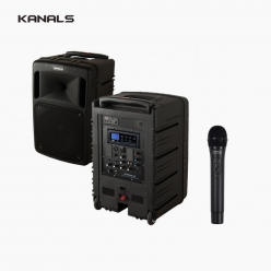 KANALS BK-881N 충전식 휴대용 이동식 앰프 스피커 1채널 무선마이크세트
