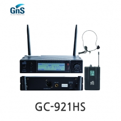 GNS GC-921HS 900MHz 채널가변형 싱글채널 헤드셋 타입 무선마이크 True Diversity