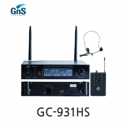 GNS GC-931HS 900MHz 채널가변형 싱글채널 헤드셋 타입 무선마이크 True Diversity