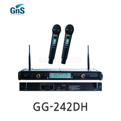 GNS GG-242DH 2.4GHz 채널가변형 듀얼채널 2x 핸드 타입 무선마이크