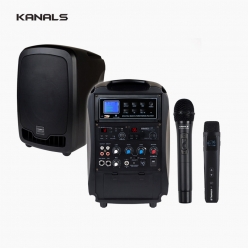 KANALS 카날스 AL-280N 충전용 이동식 휴대용 앰프 스피커 2채널 무선마이크세트