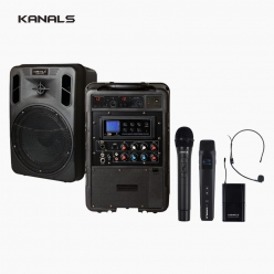 KANALS 카날스 AL-786 이동식 충전용 휴대용 앰프 스피커 2채널 무선마이크 세트 900MHz