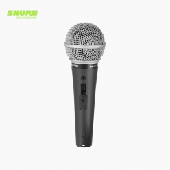 SHURE 슈어 SM48S-LC 단일지향성 카디오이드 스위치 있는 보컬 다이나믹 유선 핸드마이크
