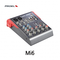 PROEL Mi6 프로엘 6채널 2버스 2x Mic 초소형 믹서