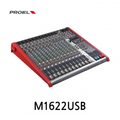 PROEL M1622USB 프로엘 16채널 4버스 12x Mic 믹서 이펙터 내장 USB