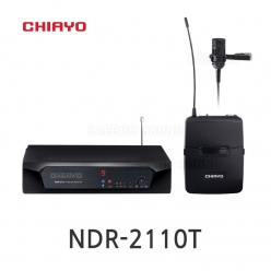 CHIAYO NDR-2110T 1채널 무선 핀 마이크 리시버 세트 200MHz 강의용