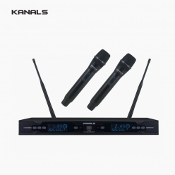 KANALS 카날스 BK-820N 2채널 PLL 자동채널 무선마이크 시스템 900Mhz 주파수 가변형