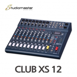 CLUB XS12 12채널 오디오믹서 블루투스 USB 재생 녹음 이펙트
