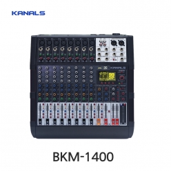 카날스 BKM-1400 파워드믹서 8채널 1400W 블루투스 USB 플레이어 오디오인터페이스 내장