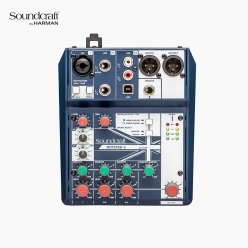 사운드크래프트 NOTEPAD 5 소형 5채널 아날로그 오디오 믹서 Soundcraft 오디오 인터페이스