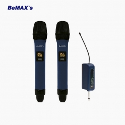 BEMAX 비맥스 BXM-J942 공연용 강의용 충전식 2채널 무선마이크 900Mhz 주파수 가변