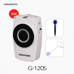준성테크 G-120S 기가폰 강의용 포터블 앰프 스피커 고성능 핸드+이어셋마이크