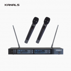 KANALS 카날스 MW-720 2채널 PLL 자동채널 무선마이크 시스템 900Mhz UHF