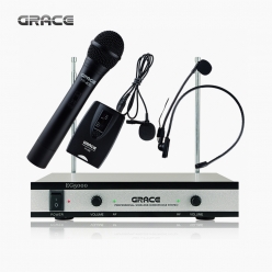 GRACE 그레이스 EG-5000 2채널 무선마이크 시스템 (헤드셋마이크 기본제공)