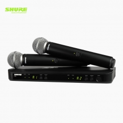 SHURE 슈어 BLX288/SM58 듀얼채널 무선 핸드마이크 송수신기 시스템 BLX288K/SM58
