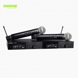 SHURE 슈어 SLXD24D/SM58 디지털 듀얼채널 무선 핸드마이크 송수신기 시스템