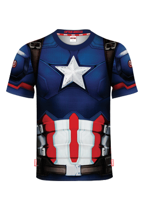 미국 마블 정식 라이센스 제품 - 아동용 캡틴아메리카 티셔츠 반티